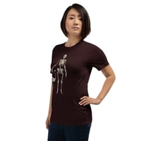 Image 16 of Antique Anatomical Illustration Human and Bird Skeleton Unisex t-shirt