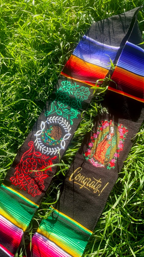 Image of Virgin Mary - Sarape Graduation Stole