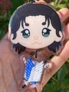 Eren Attack On Titan Keychain & Sticker