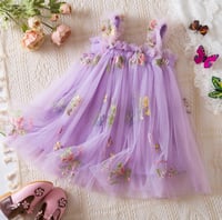 Image 6 of Girls Floral Embroidered Party Tutu Dress  