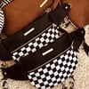 B&W checkered crossbody