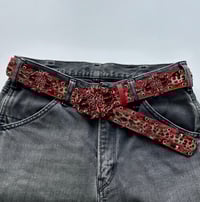Image 4 of SS26 Red ‘Agama’ Leather Belt