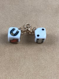 Image 3 of Lucky Dice - gold lustre