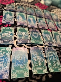 Image 1 of Resin Mermaid Tone Tarot Card Gift Set