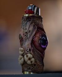 Image 19 of  Bic lighter sleeve, original sculpt, functional art, Glow in the dark, flash reflective OOAK 