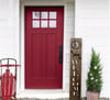 4ft Red Oak Welcome sign with last name 