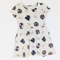 Image 1 of Girls' Marvel x Nikkolas Smith Trio Print Dress Beige Character