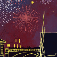 Image 2 of Lewes Bonfire Print 