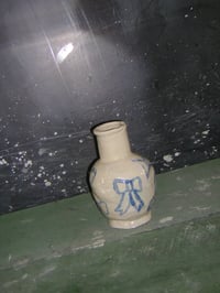 Image 1 of Bows kitty vase