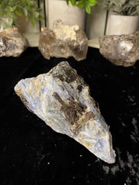 Image 2 of Blue Kyanite with Spessartine Garnet Specimen 