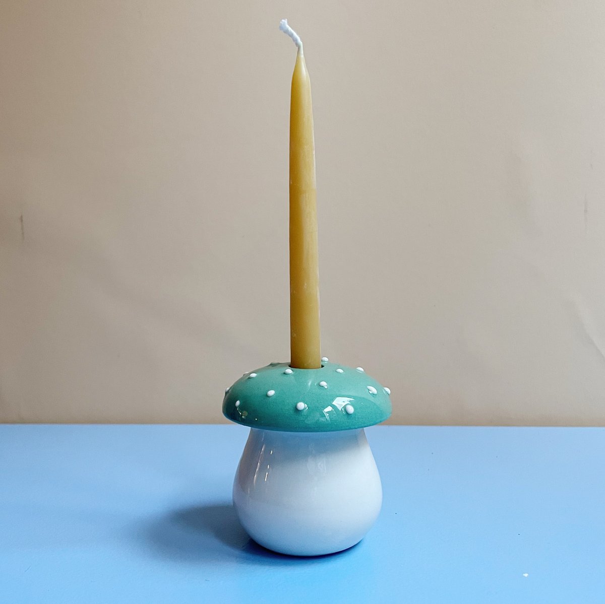 Image of Mushroom - candlestick / moss green