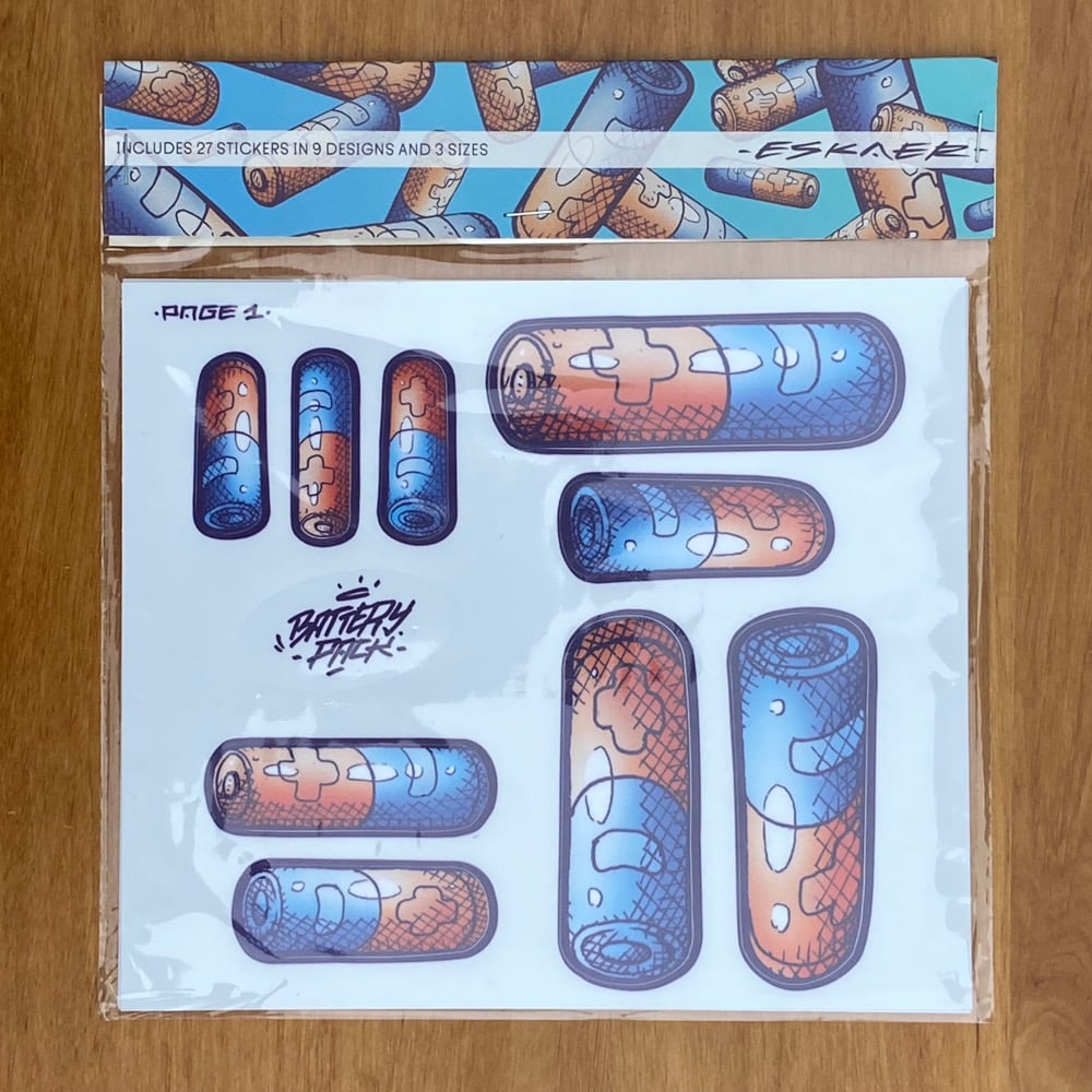 Image of Battery Pack - Sticker Pack