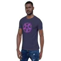 Image 20 of Pink and Purple Pentagram Unisex t-shirt