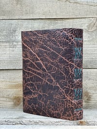 Image 4 of Medium Leather French Link Mottled Blank Book