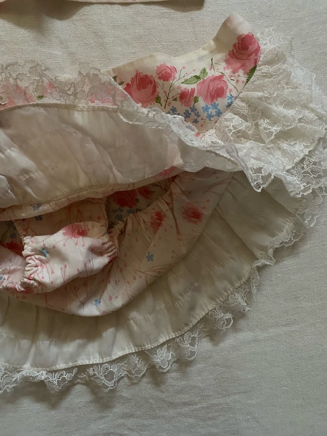 60s frilly floral set