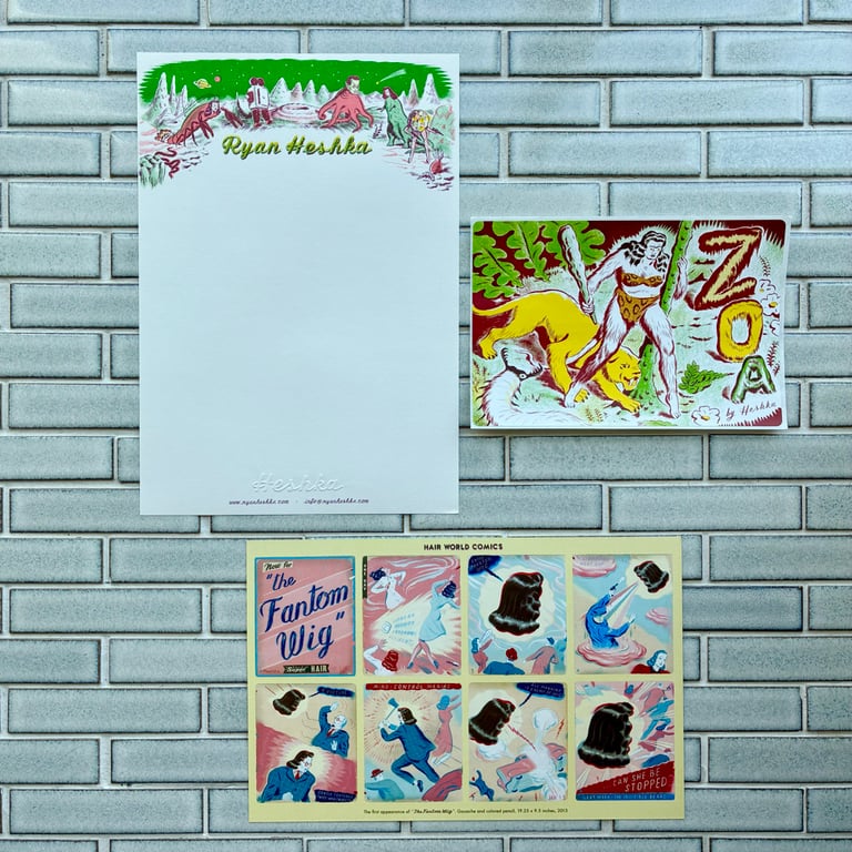 Hair World Comics by Ryan Heshka - DELUXE LTD ED/SIGNED & #'D Image 4