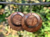 Figured Maple and Copper Earrings