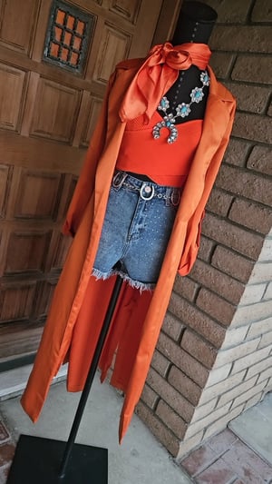 Image of Belinda Satin Trench Duster