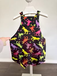 Image 2 of Electric Glow Overalls (bummies/shorts)
