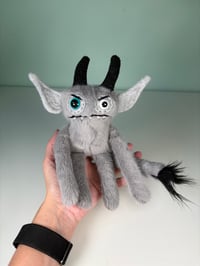 Image 3 of Small Weighted Devil Monster - Gray