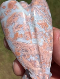 Image 5 of Pink Petal Agate Angel Carving #2467