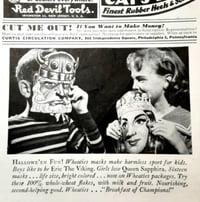 Image 3 of Eric (The Viking) - Wheaties Cereal mask (1940s-50s) - backside
