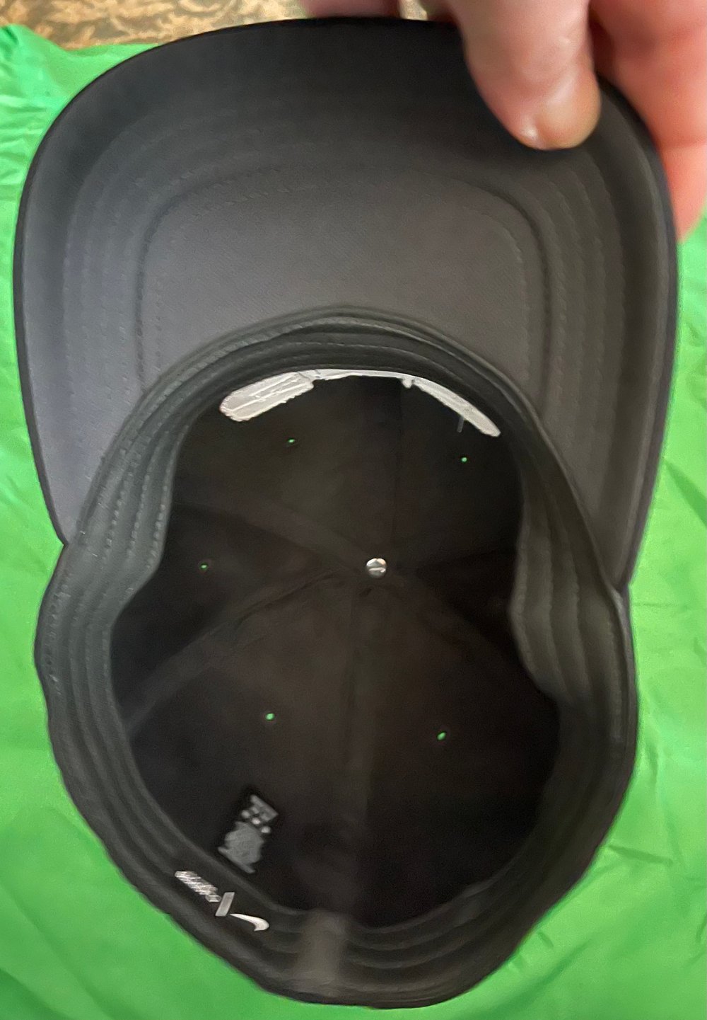 Nike Black Fitted Classic 99 Hat with SSD Silver White Outline Logo
