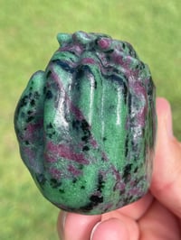 Image 10 of Ruby Zoisite Incense Holder #1792