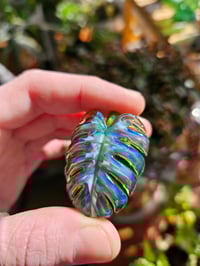 Image 2 of mixed color monstera leaf pendant 🌿 ❤️