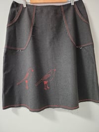Image 1 of Kylie Jane skirt-red birds