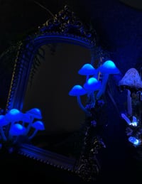 Image 3 of Blue led mushroom mirror