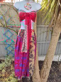 Image 9 of Milan Hareems/ Bloomer/ Balloon  trousers with matching head scarf - red blue black upto size 14 