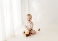 Image 1 of CAKE SMASH AND SPLASH (ALL WHITE} 