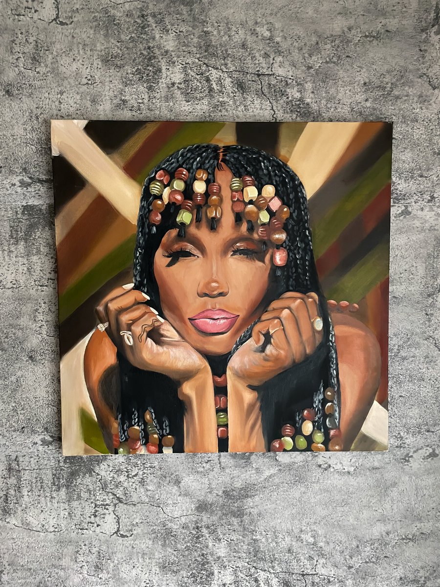 Image of SZA “good days” painting 