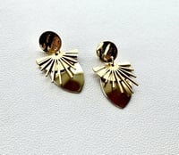 Image 2 of Gildry Sunburst Scale Mail Earrings