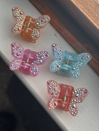 Mini Bling Butterfly Hair Clip V2