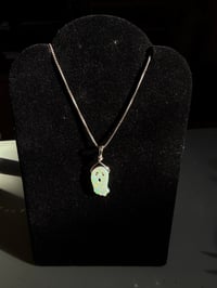 Image 1 of Opal ghost necklace (silver)