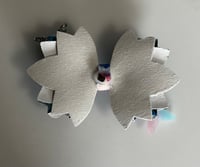 Image 4 of Star Shine Sea Glass Aura Mermaid Tumbler Straw Topper Bow 