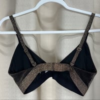 Image 4 of COLSIE black and gold metallic shimmer bralette bra