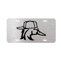 Duck with Backwards Hat Aluminum Plate