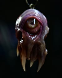 Image 21 of Flesh Oracle Snaggletooth Pendant - Handmade OOAK