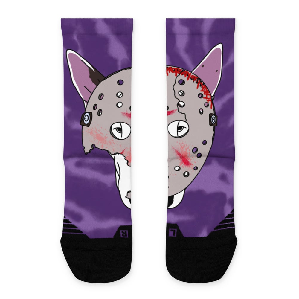 Image of SAUSO KASHEES BASKETBALL SOCKS / PURPLE