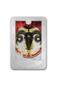 Image 1 of 2024 1 oz Silver $2 Tarot Cards: The Devil