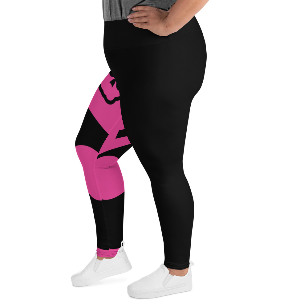 Love To Love Pink Plus Size Leggings