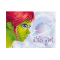Image 1 of "Alien Girl" Print