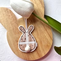 Pompom Hot cross Bunny Decoration