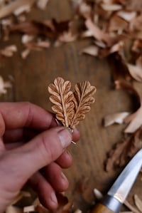 Image 8 of Oak Leaf - Earrings 