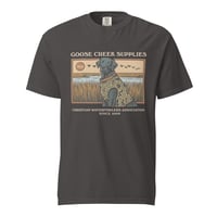 Image 2 of Christian Waterfowlers Raise Goose Creek Supplies Black Lab Unisex garment-dyed heavyweight t-shirt