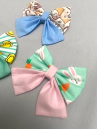 Image 2 of Rubber Ducks / April Showers / Rabbits and Carrots Easter Sailor Bows / Bow Ties