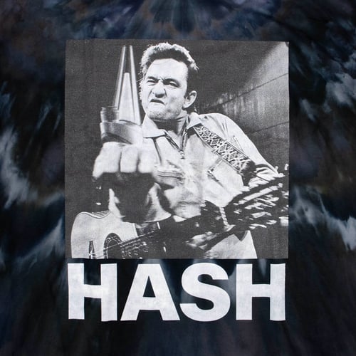 Image of 'JOHNNY H@$H' Dyed Graphic Tee